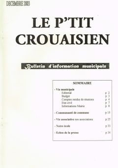 Bulletin municipal - 2003