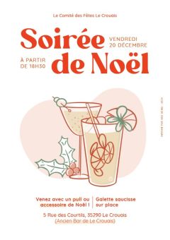 Soirée de Noël : le 20 décembre