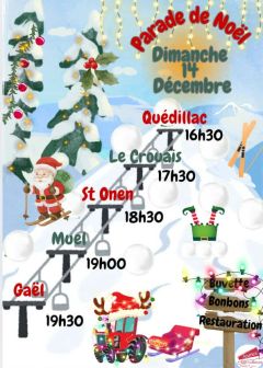 Parade illuminée des tracteurs des J.A de Saint Méen